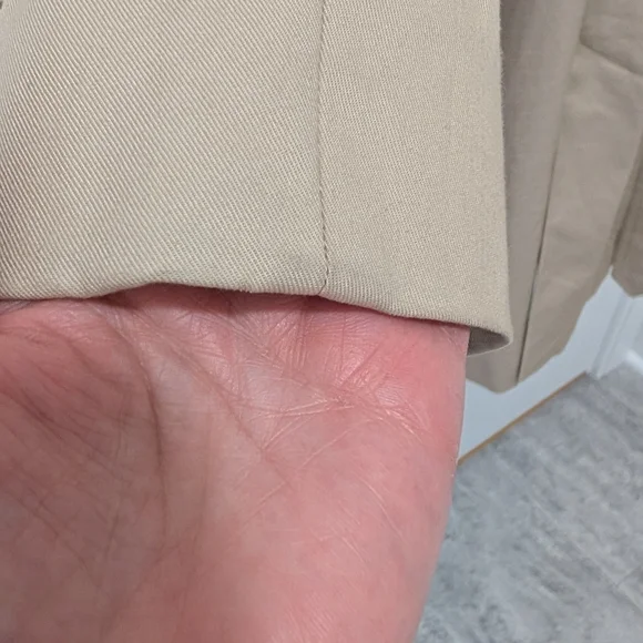 Mango Beige Double-Breasted Trench Coat with Belt - Picture 12 of 14